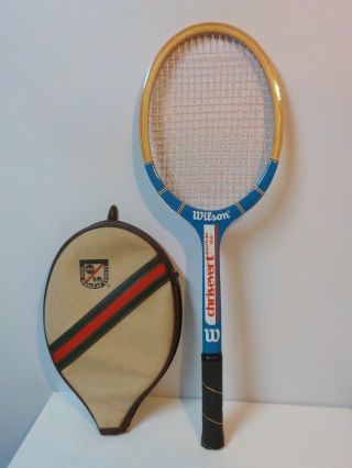 Vintage Wilson Chris Evert Tennis Racket Vintage,  Abc Cover,