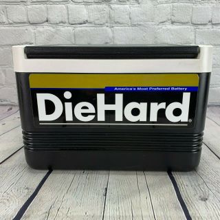 Die Hard Igloo Cooler Car Battery Ice Chest 6 Pack Cooler Lunch Box Vintage