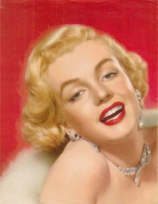 Vintage 1950s Marilyn Monroe 8x10 Photo Still Dazzling In Diamonds Stunning