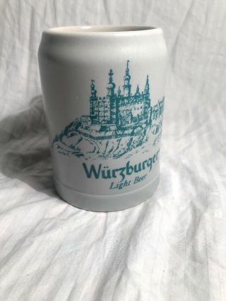 Vintage Wurzburger Light Beer Ceramarte Beer Stein