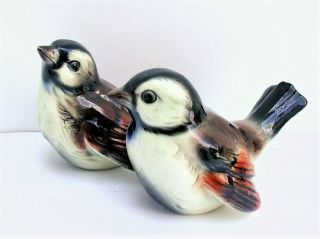 Vintage Pair (2) Goebel Porcelain Sparrow Birds Cv72 And Cv73 W.  Germany