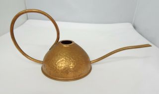 Vintage Hammered Copper Watering Can Mid Century Modern