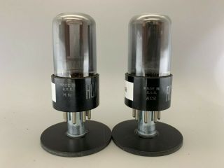 Rca 6sl7gt Gray Glass Vacuum Tubes Tests Nos Platinum Matched On At1000 Vt - 229