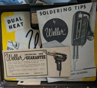 Weller Model 8200 Soldering Gun W/ Box & Accessories - Vintage