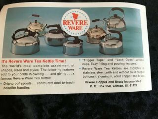 Vintage Paul Revere Ware Copper Tea Kettle: Rome NY 5