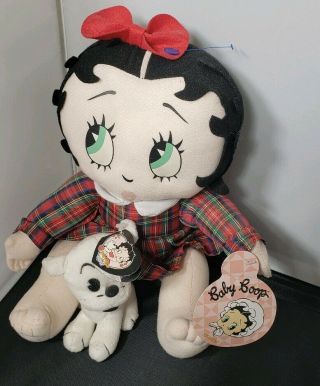 Betty Boop Baby Plush 10.  5” Doll Stuffed Toy Kellytoy Vintage 1999 ‘pudgy’ Rare