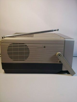 VINTAGE 70 ' s - 80s PANASONIC B/W PORTABLE TV - AM/FM RADIO - MODEL No.  TR - 5091P 7
