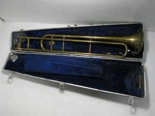 Vintage " The Regent " Ohio State Instrument Company Trombone W/case Sn: 23915