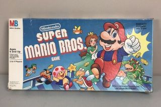 Vintage 1988 Nintendo Mario Bros Boardgame Milton Bradley