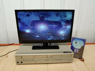 TEmerson DVD VCR Combo EWD2004 Stereo VCR 4 Head Hi - Fi VHS Player Recorder Combo 2