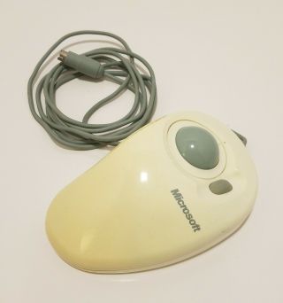 Vintage Microsoft Intellimouse Trackball Mouse Serial Ps/2 Compatible X03 - 09209