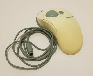Vintage Microsoft Intellimouse Trackball Mouse Serial PS/2 Compatible X03 - 09209 4