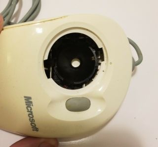 Vintage Microsoft Intellimouse Trackball Mouse Serial PS/2 Compatible X03 - 09209 5