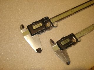 0 - 8 ",  0 - 12 " Mitutoyo Vintage Digital Calipers Machinist Tools