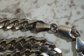 Vtg Sterling Silver Biker Necklace 48 Grams 22 