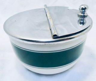 Vintage Porcelain Diner Sugar Bowl By Scammell 