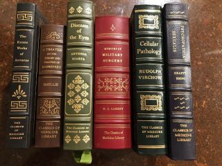 Six Ltd Ed Books W/ Fine Leather Bindings From The Classics Of Medicine Library