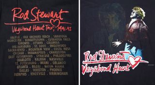 Vtg Rod Stewart Xl 1991 - 1992 Vagabond Heart Tour Concert Shirt Deadstock Usa