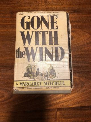 Gone With The Wind/ Margaret Mitchell First Edition (1st December 1936 Printing)
