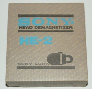 Vintage Sony He - 2 Head Demagnetizer For Cassette & Reel To Reel Players,  Japan