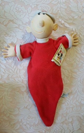 Vintage 1985 Popeyes Sweet Pea Plastic And Cloth Doll 17 " By Presents