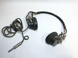 Vintage Telephonics Tdh - 39 Headphones Air Crew Audio Testing