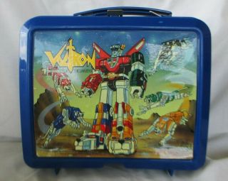Vintage Voltron Defender Of The Universe Plastic Lunchbox Aladdin1984
