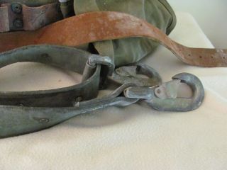 Vintage Leather Linesman Tool Belt with Accessories 6