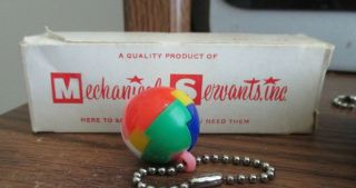 Vintage Plastic Keychain Puzzle Ball From Hong Kong Mechanical Servants Inc.