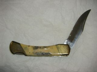 Vintage Parker Imai K - 139 Bone Handle Lockback Pocket Knife