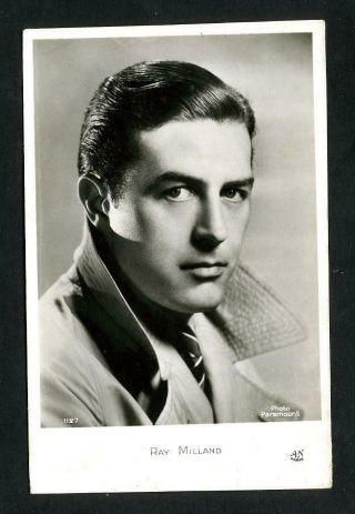 Vintage Ray Milland French Postcard 1930 