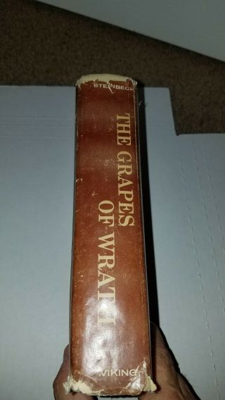 1939 The Grapes of Wrath - John Steinbeck - Hardcover Book Viking Pulitzer Nobel 2