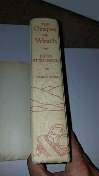 1939 The Grapes of Wrath - John Steinbeck - Hardcover Book Viking Pulitzer Nobel 4