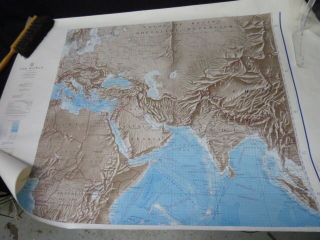 Vintage Us Navy Hydrographic Map 1968 Section 8 Of The World
