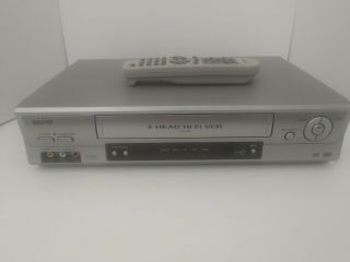 Sanyo Vwm - 900 Vcr Vhs Player Hi - Fi Stereo Video Cassette Recorder With Remote