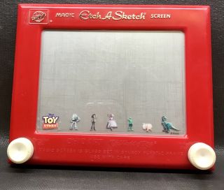 Vtg 505 Disney World Ohio Art Magic Etch A Sketch Screen Red Toy Story Edition