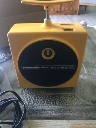 Vintage Yellow Panasonic 8 Track Player Rq - 830s Dynamite Tnt Plunger