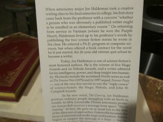 Easton Press SIGNED 1st EDITION Book Joe Haldeman THE COMING Science Fiction 7
