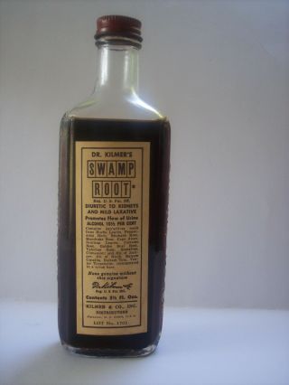Vintage Dr.  Kilmers Swamp Root Diuretic,  Box and Full Bottle Plainview,  NY 2