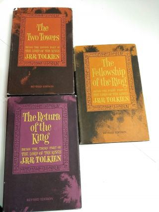 Tolkien Lord of the Rings Trilogy 1965 LOTR 2nd Edition w/Maps Boxed Set 2
