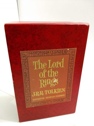 Tolkien Lord of the Rings Trilogy 1965 LOTR 2nd Edition w/Maps Boxed Set 3
