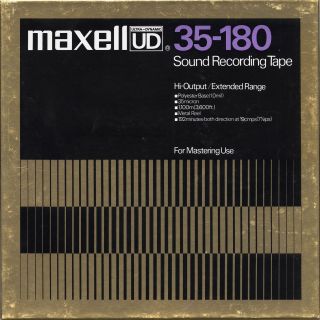 Maxell Ud 35 - 180 Sound Recording Tape,  10 " (10.  5 "),  ¼ " X 3600ft. ,