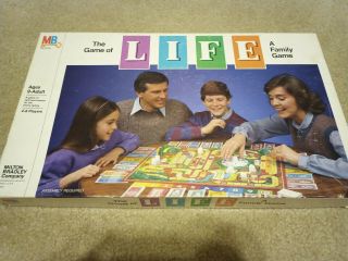 Vintage The Game Of Life 1985 Board Game Milton Bradley 100 Complete