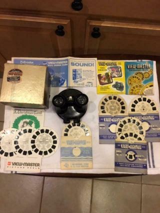 Vintage Sawyer’s View - Master Model B Round Clam Shell Viewer W/box & 8 Disks
