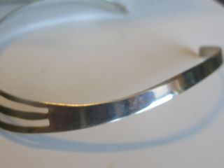 VINTAGE STERLING SILVER MEXICO TAXCO NECK RING CHOKER 31.  5 grams 2