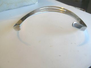 VINTAGE STERLING SILVER MEXICO TAXCO NECK RING CHOKER 31.  5 grams 3