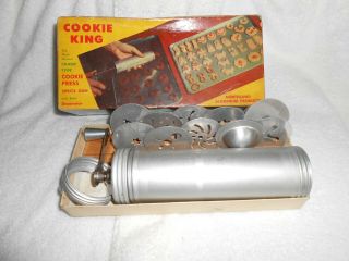 Vintage Cookie King Crank Type Cookie Press Spritz Gun