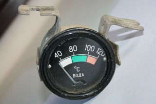 Russian Car Instrument Display Water Temperature Vintage Soviet Truck Car