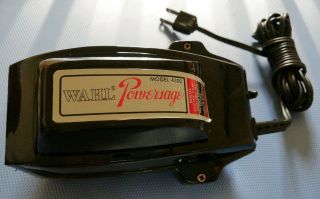 Vtg Wahl Powersage 4300 Electric Palm Vibrating Barber Full Body Massager Usa