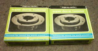 2 Nos Realistic Dome Tweeters 40 - 1276 (foster Japan Made)